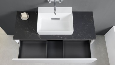 Mueble bajo para lavabo Geberit ONE sin recorte para el sifón antiolores