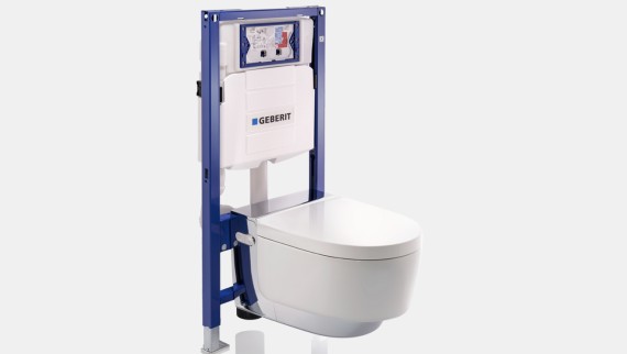 Bastidor para inodoro suspendido Geberit Duofix con Geberit AquaClean Mera