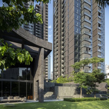 Con 30 pisos, las dos torres residenciales de Martin Modern se elevan en el skyline de Singapur (© Darren Soh)