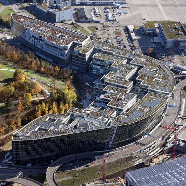 The Circle en Zúrich a vista de pájaro (© Flughafen Zürich AG)