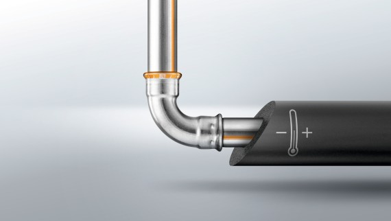 El nuevo sistema de tuberías de acero inoxidable Geberit Mapress Therm de acero CrTi