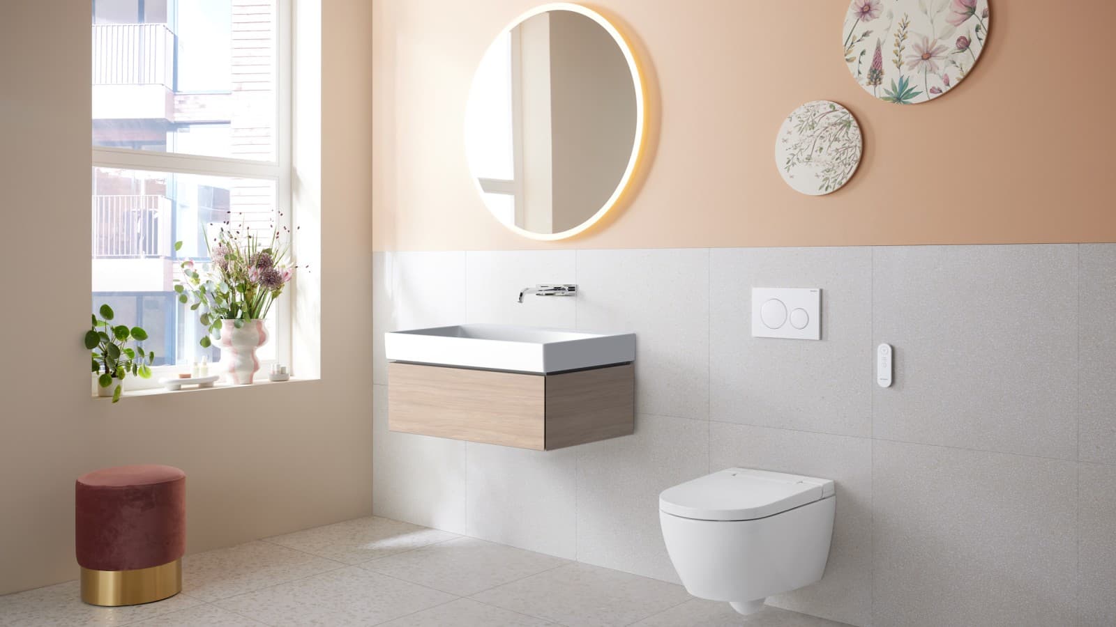 Baño con Geberit AquaClean Alba Baño con Geberit AquaClean Alba