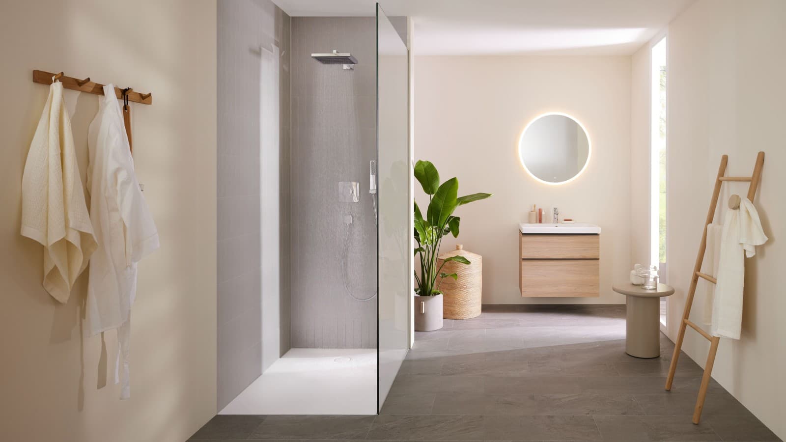 Baño Geberit iCon con plato de ducha Geberit Baño Geberit iCon con plato de ducha Geberit