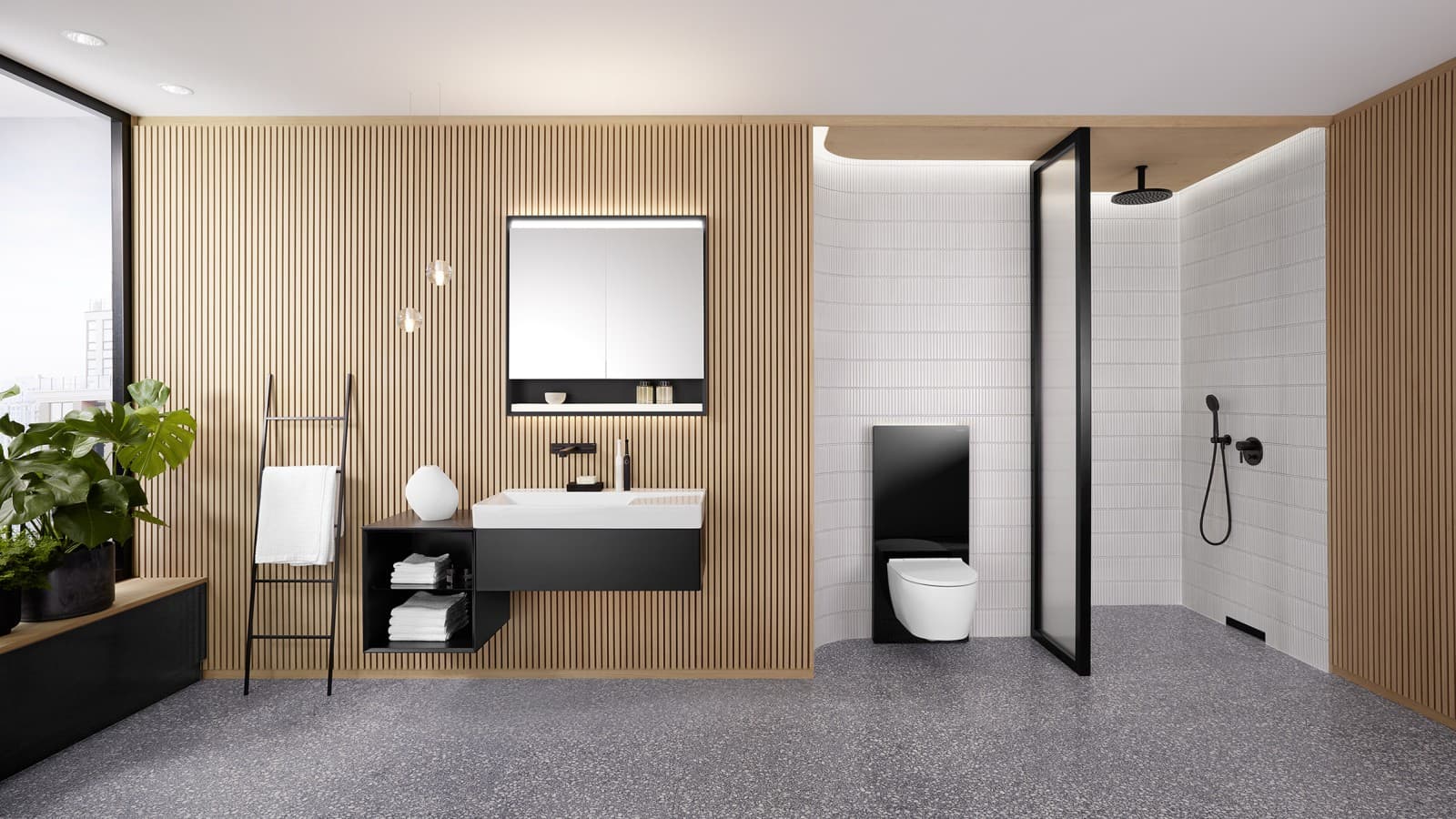 Geberit ONE baño con sifón de pared Geberit ONE baño con sifón de pared