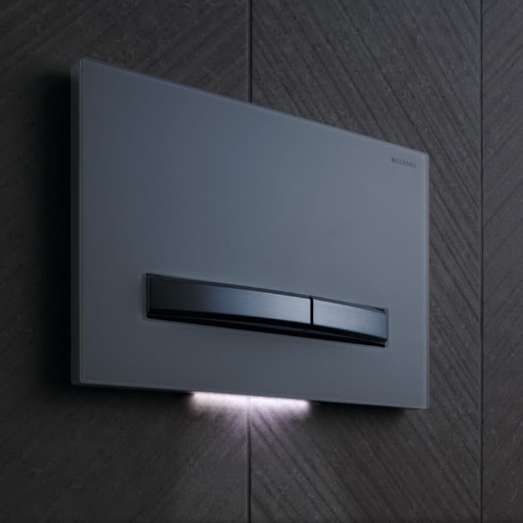 Geberit Sigma50 square, con luz de orientación Geberit Sigma50 square, con luz de orientación