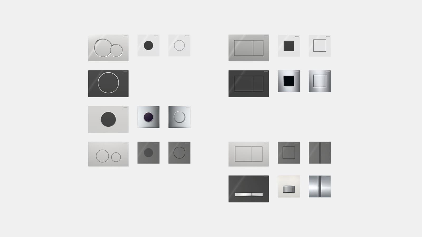 Pulsadores Geberit para inodoros y para urinarios Pulsadores Geberit para inodoros y para urinarios