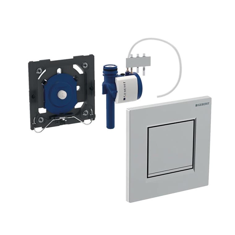 Mando urinario con accionamiento de descarga neumático Mando urinario con accionamiento de descarga neumático