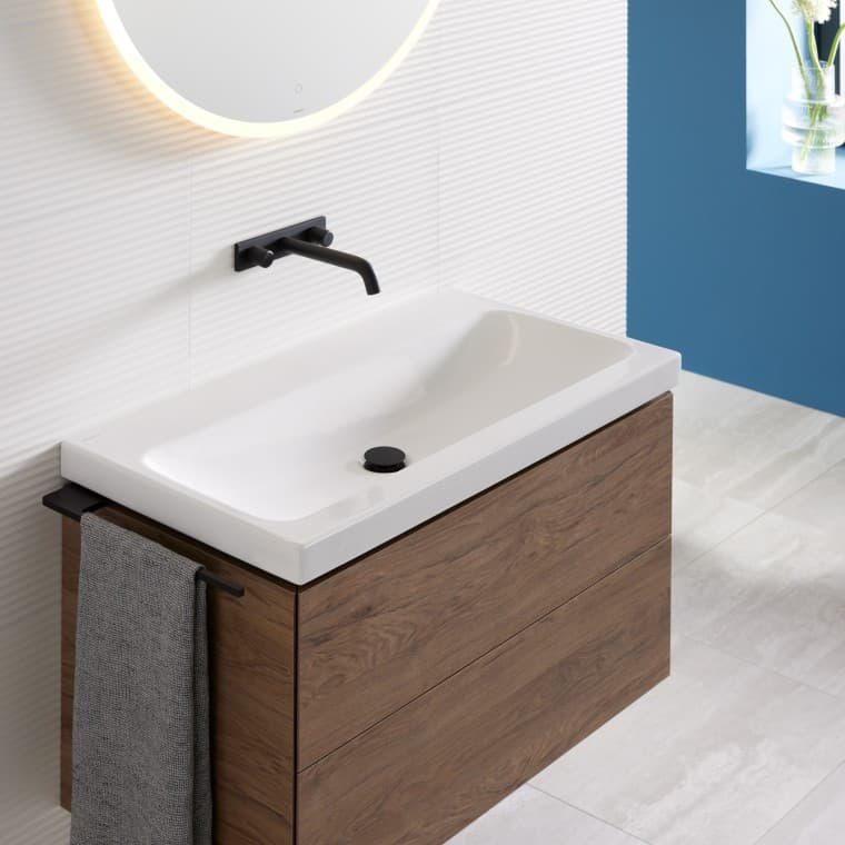 Lavabo Geberit iCon con mueble bajo Geberit ONE Lavabo Geberit iCon con mueble bajo Geberit ONE