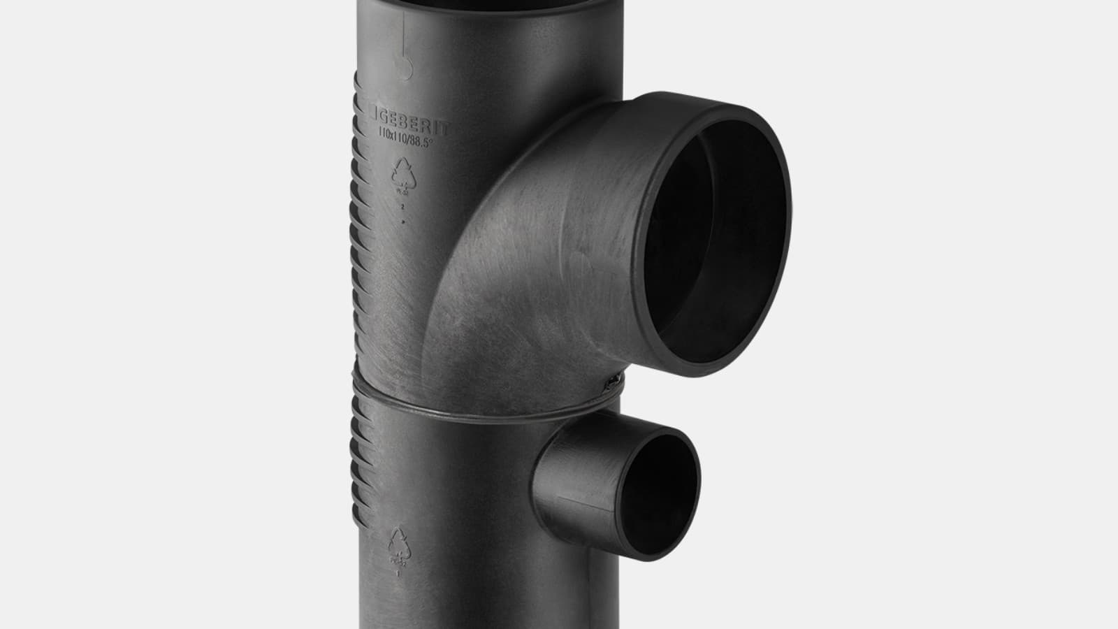 Injerto acodado combinado Geberit Silent-db20 88,5° Injerto acodado combinado Geberit Silent-db20 88,5°