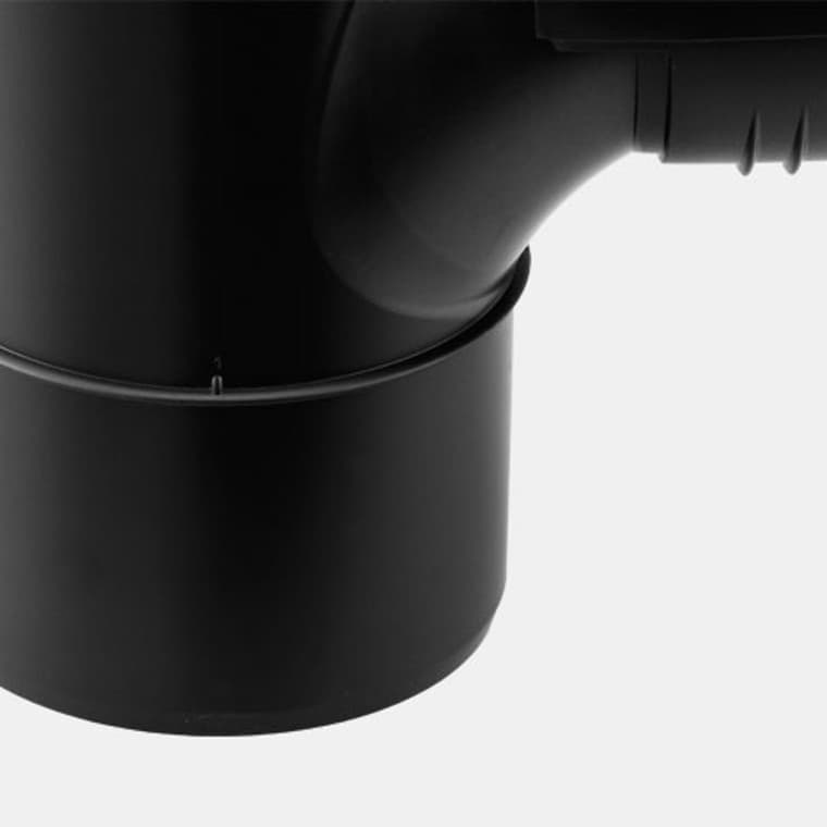 El anillo de tope de los accesorios Geberit Silent-PP indica la profundidad de inserción adecuada El anillo de tope de los accesorios Geberit Silent-PP indica la profundidad de inserción adecuada