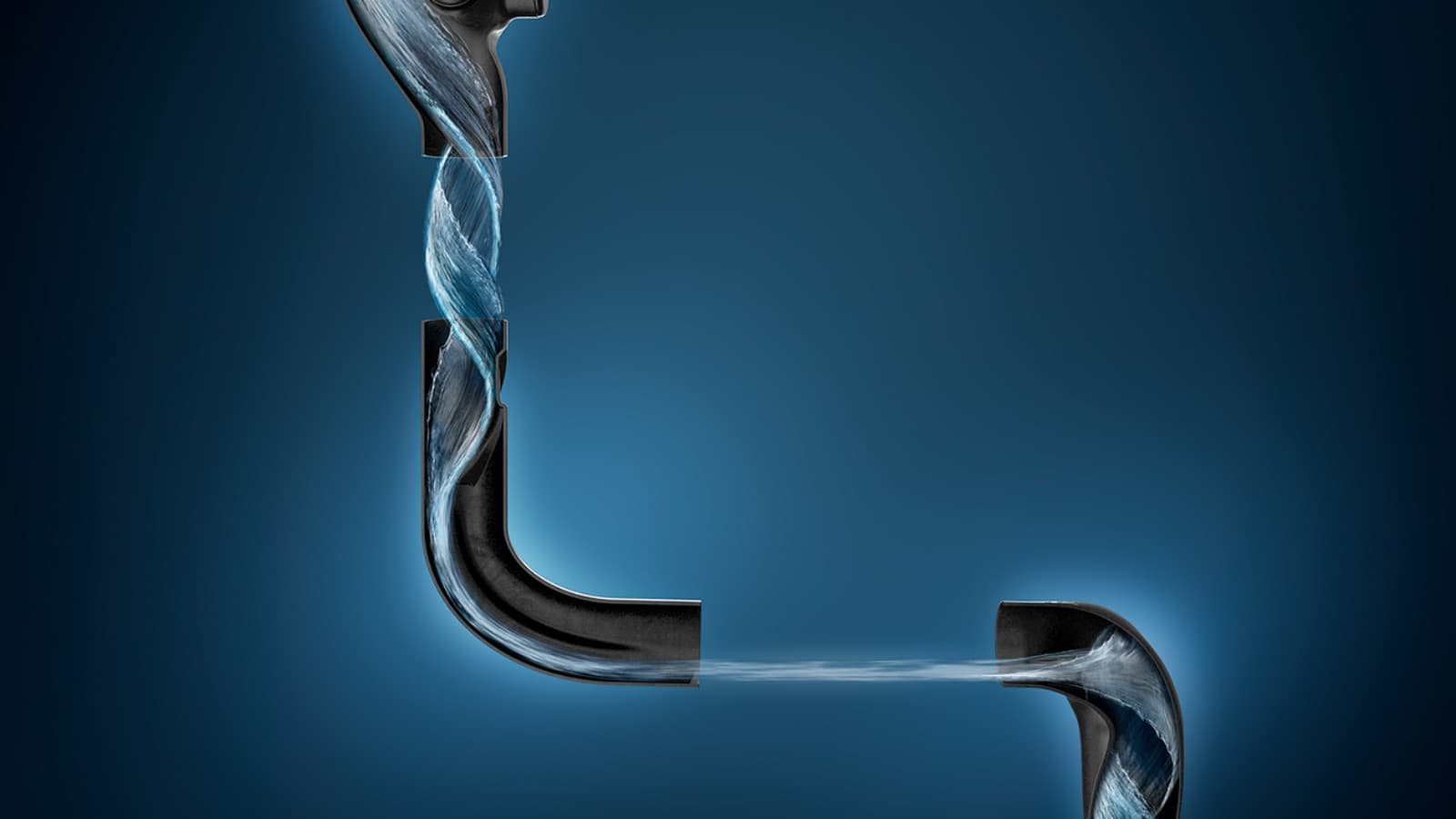 Visualización del ahorro de espacio con Geberit SuperTube Visualización del ahorro de espacio con Geberit SuperTube