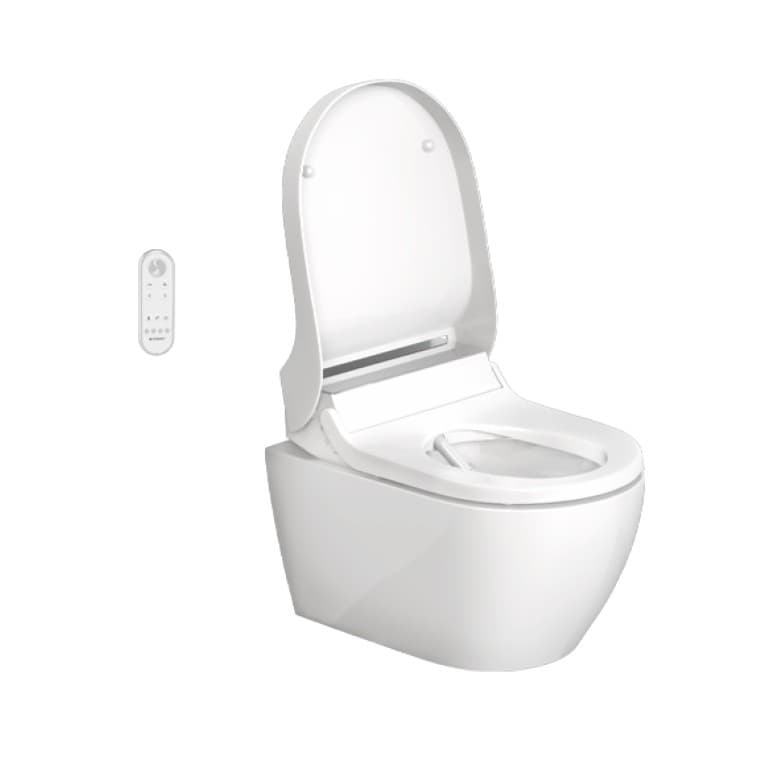 Geberit AquaClean Tuma con tapa abierta Geberit AquaClean Tuma con tapa abierta