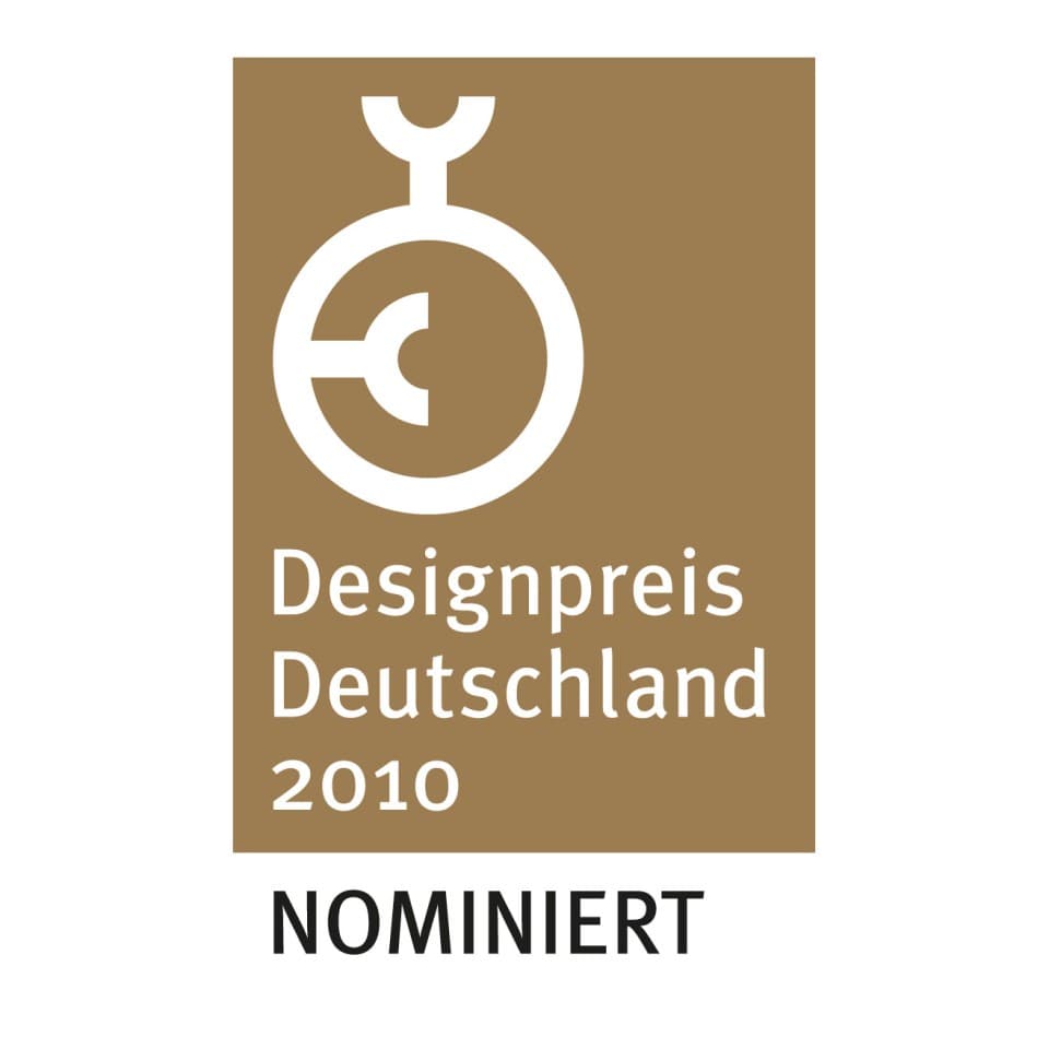 Nominado para el galardón de diseño Deutschland 2010 Nominado para el galardón de diseño Deutschland 2010