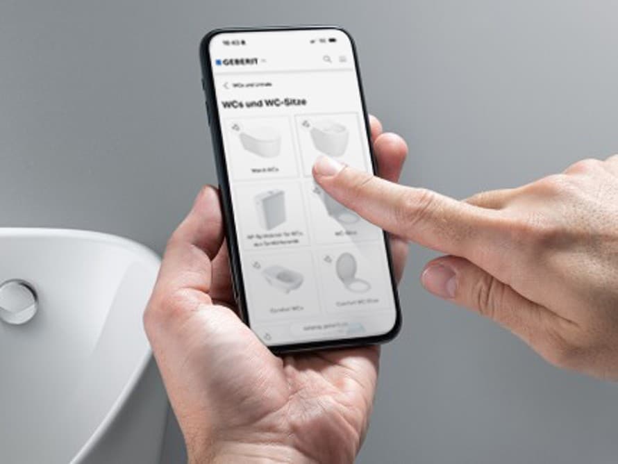 Catálogo de productos Geberit en el móvil Catálogo de productos Geberit en el móvil