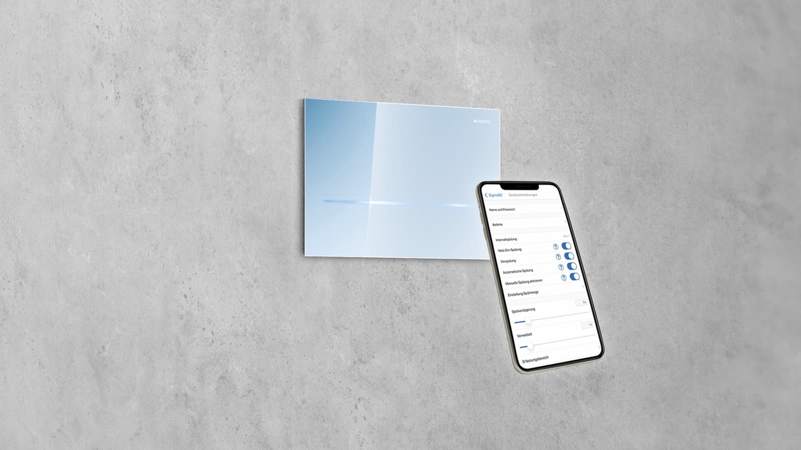 Configurar la descarga de Geberit Sigma80 con Geberit Control Configurar la descarga de Geberit Sigma80 con Geberit Control
