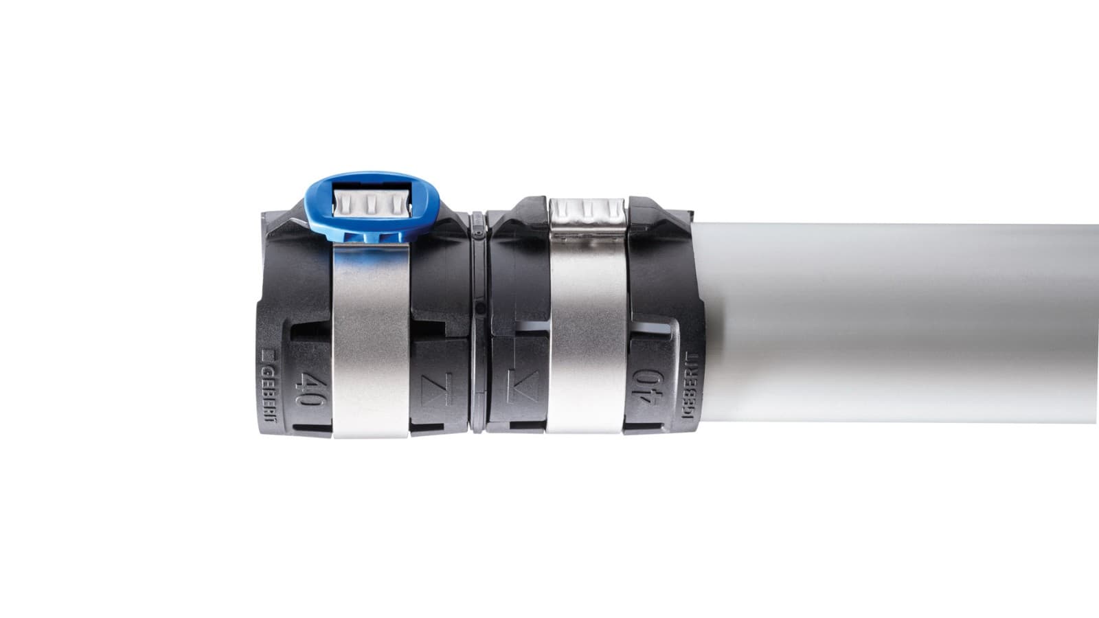 Comprobación fiable de la profundidad de inserción con Geberit FlowFit Comprobación fiable de la profundidad de inserción con Geberit FlowFit
